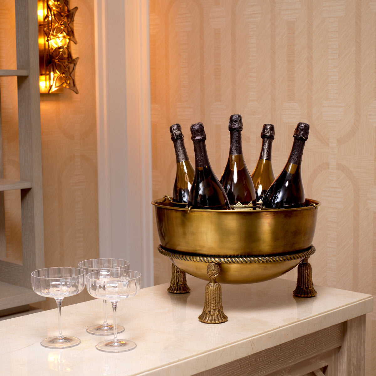 Brass Champagne Cooler Tassel | Eichholtz Miami