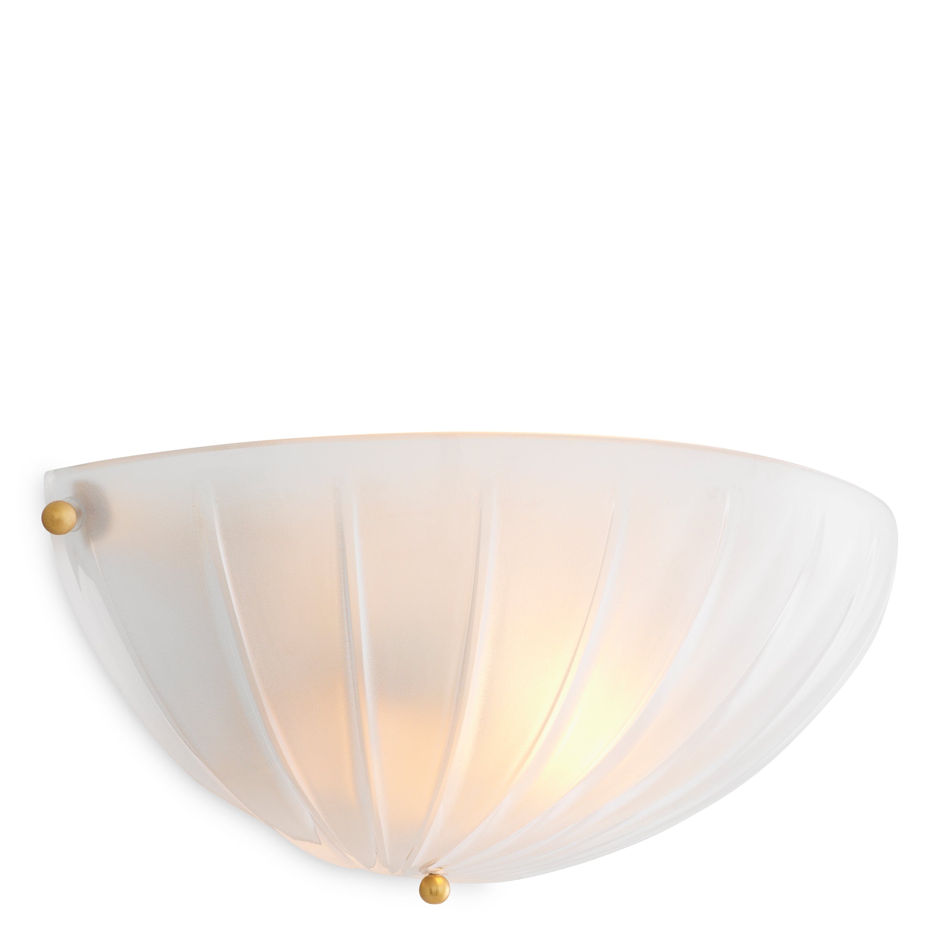 Scalloped Frosted Glass Wall Lamp Maranello | Eichholtz Miami