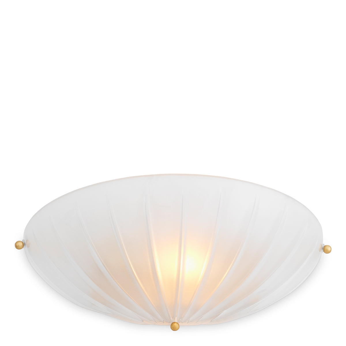Scalloped Frosted Glass Wall Lamp Maranello | Eichholtz Miami