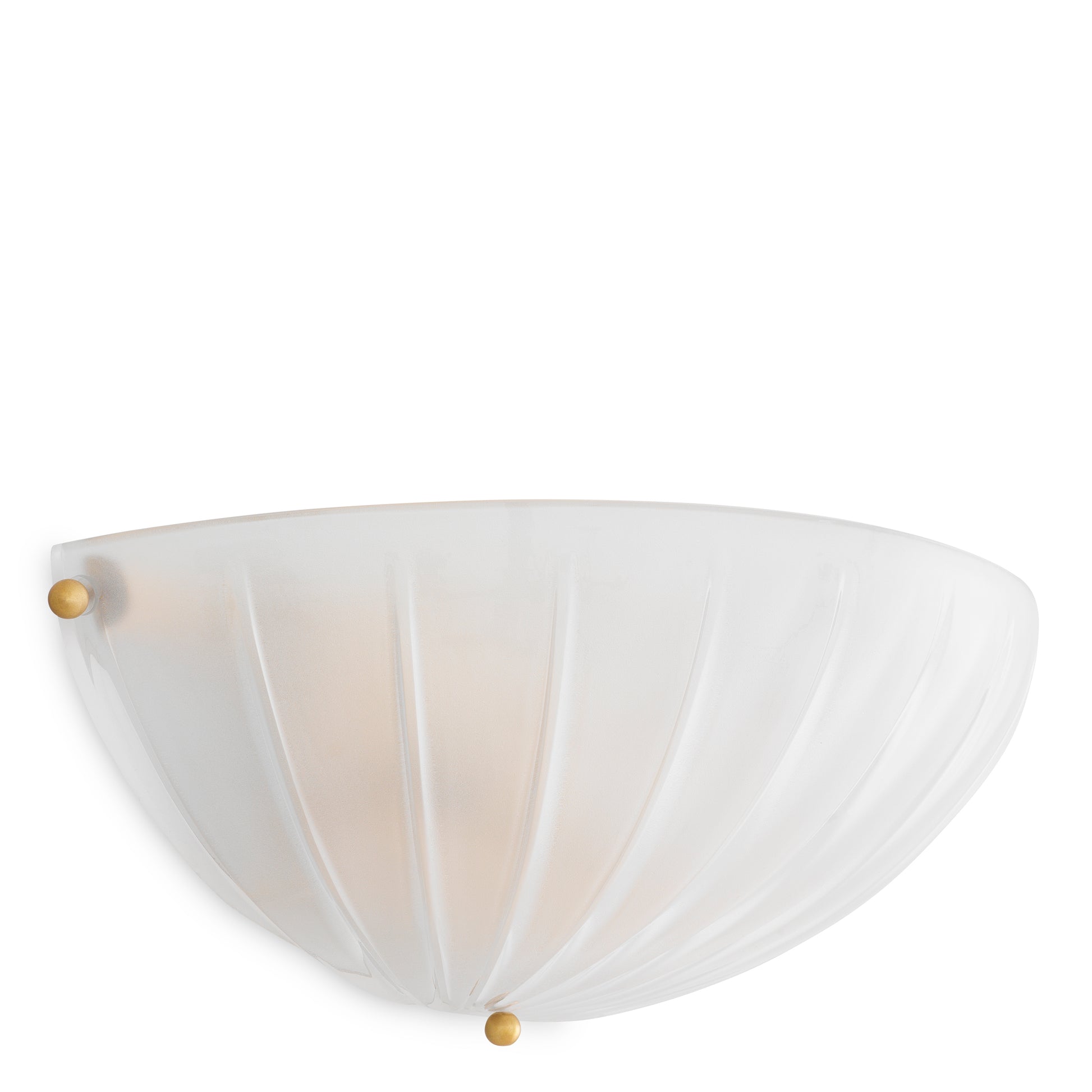 Scalloped Frosted Glass Wall Lamp Maranello | Eichholtz Miami