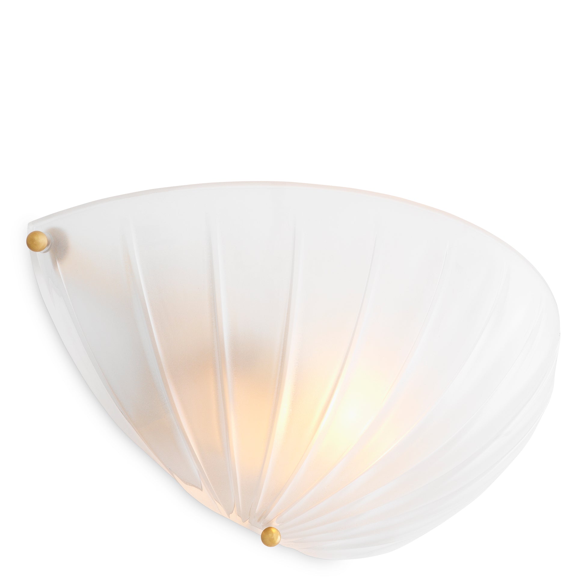 Scalloped Frosted Glass Wall Lamp Maranello | Eichholtz Miami