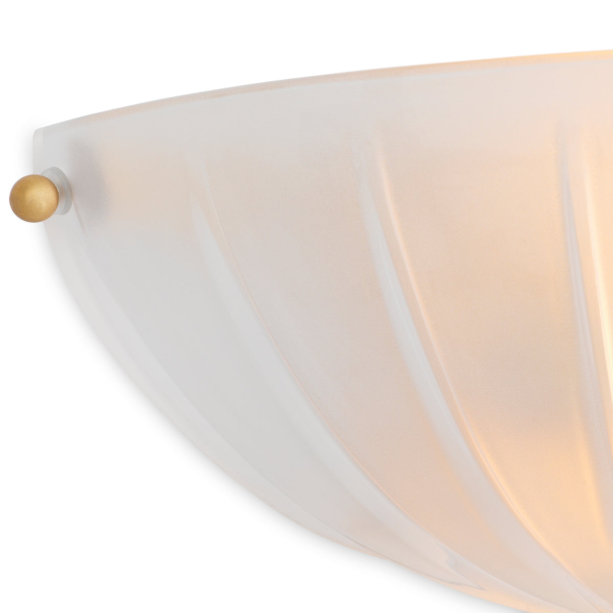 Scalloped Frosted Glass Wall Lamp Maranello | Eichholtz Miami