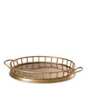Round Vintage Brass Tray Fairgrove | Eichholtz Miami