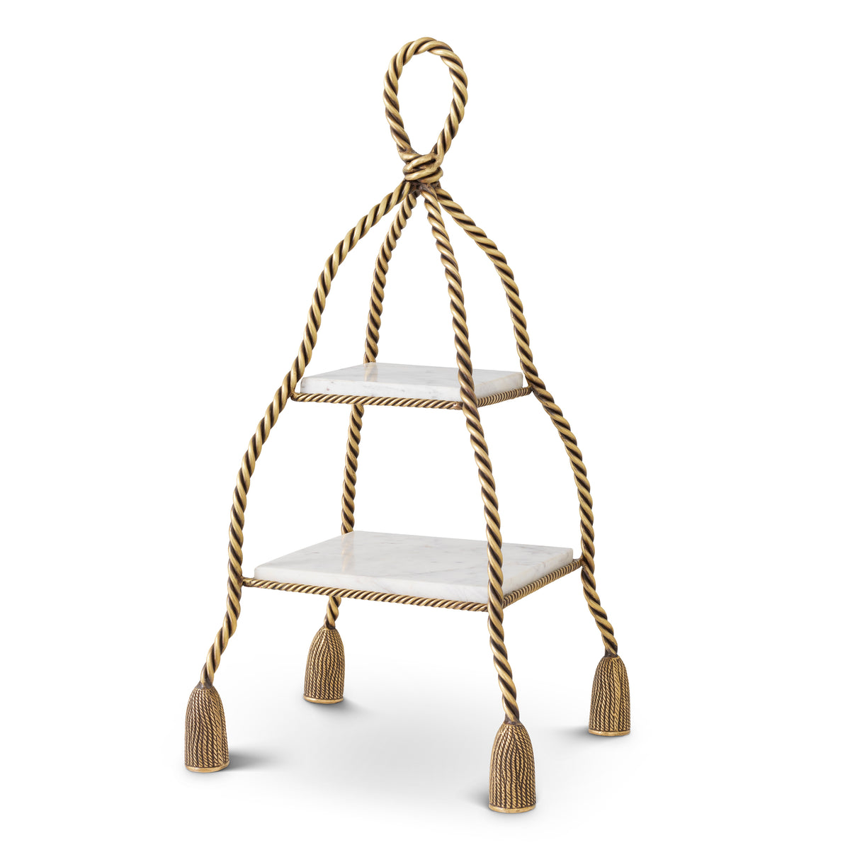 Marble 2-Tier Cake Stand Vanelle | Eichholtz Miami