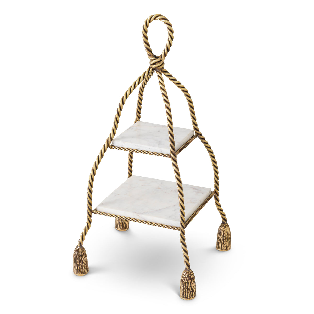 Marble 2-Tier Cake Stand Vanelle | Eichholtz Miami