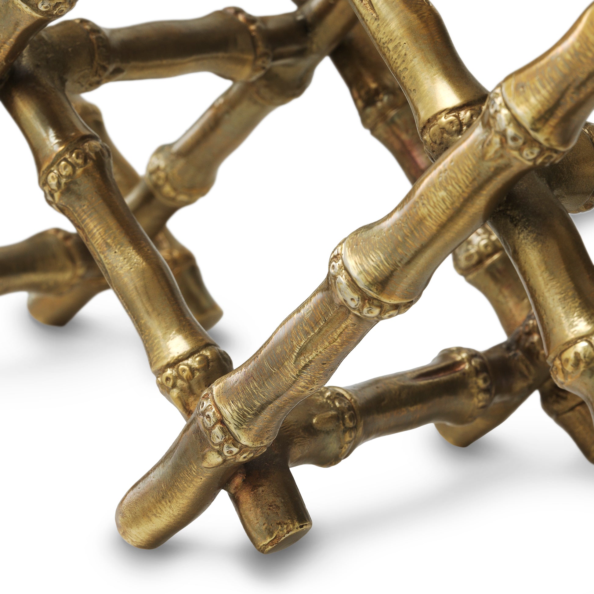 Vintage Brass Wine Rack Sassari | Eichholtz Miami