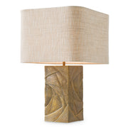Patterned Vintage Brass Table Lamp Bandol | Eichholtz Miami