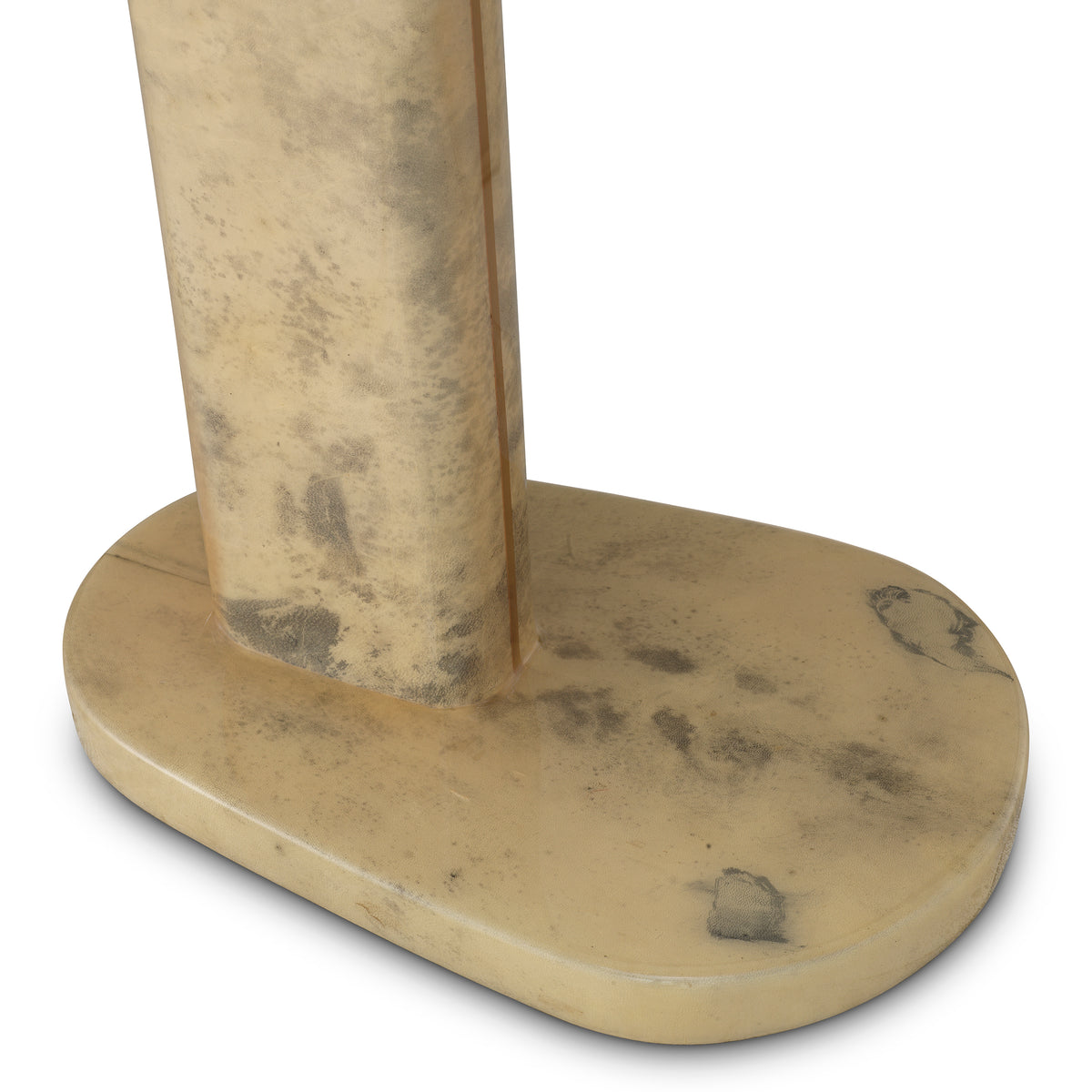 Cream Leather Side Table Manuel | Eichholtz Miami