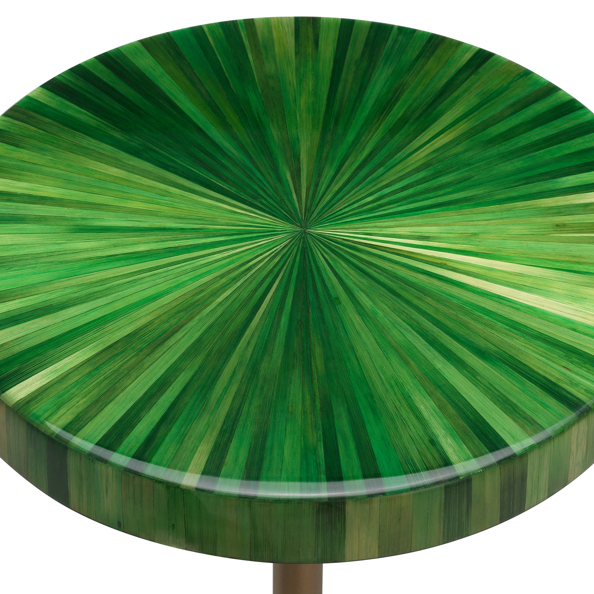 Straw Marquetry Pedestal Side Table Albany | Eichholtz Miami