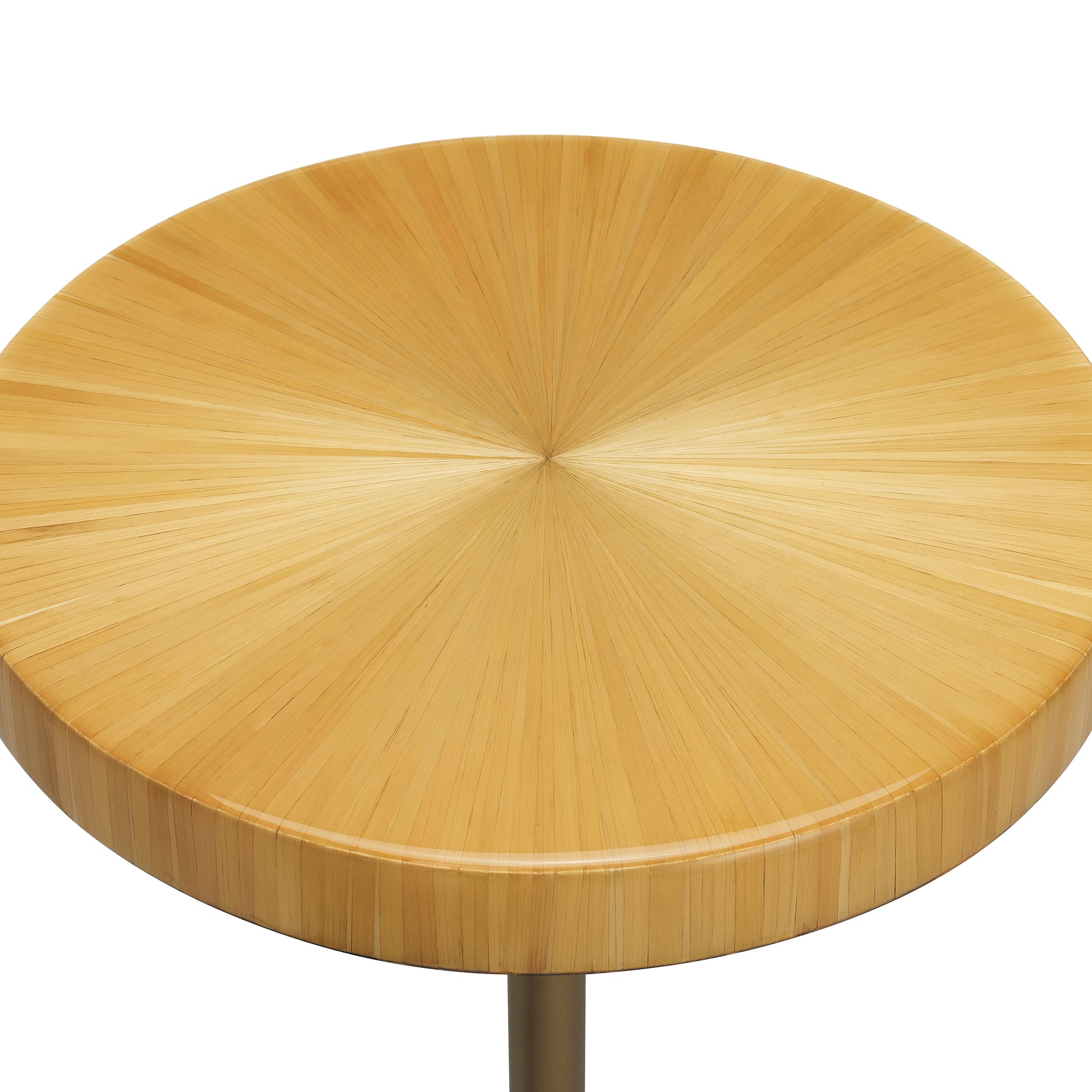 Straw Marquetry Pedestal Side Table Albany | Eichholtz Miami