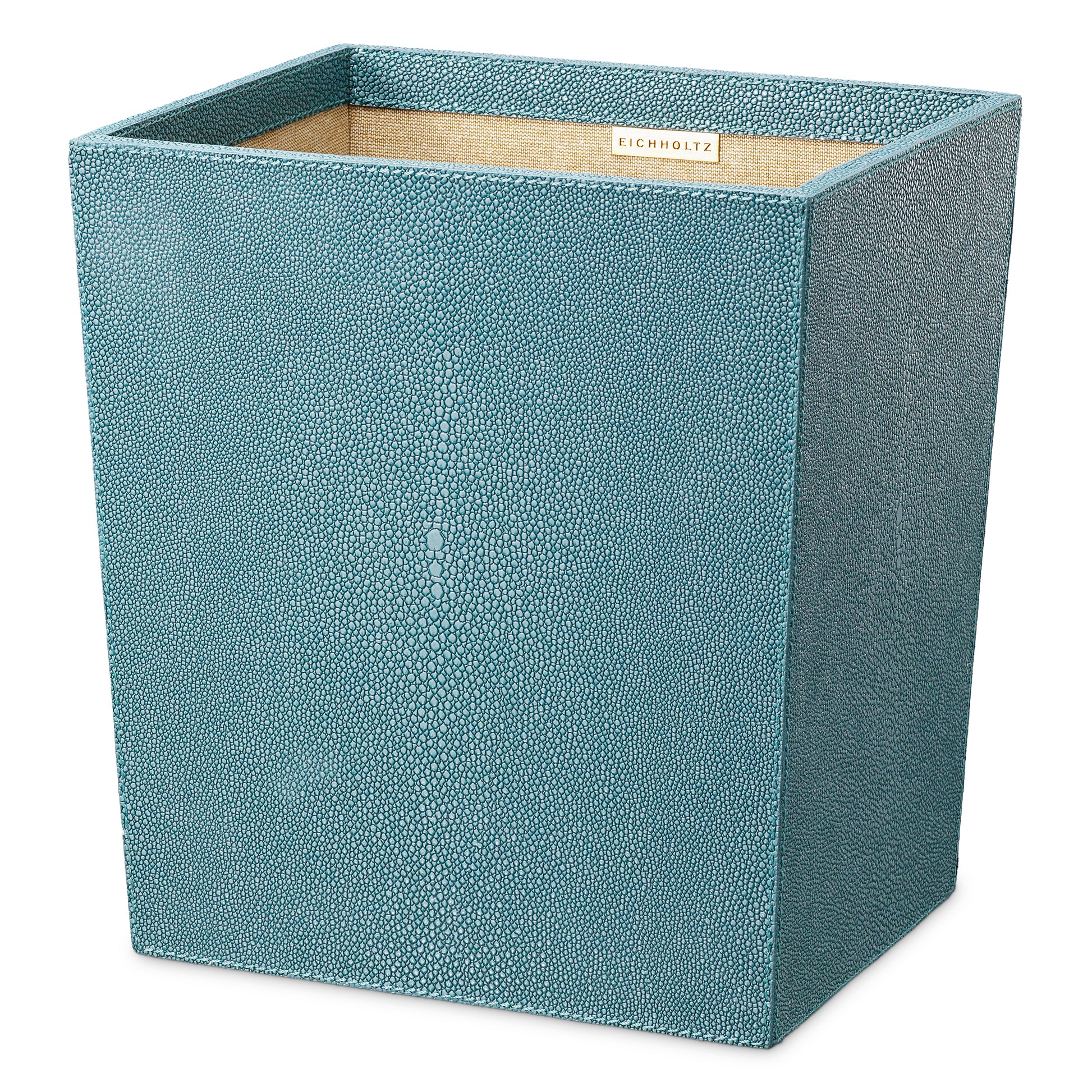 Blue Shagreen-Look Desk Set (3) Scaleo | Eichholtz Miami