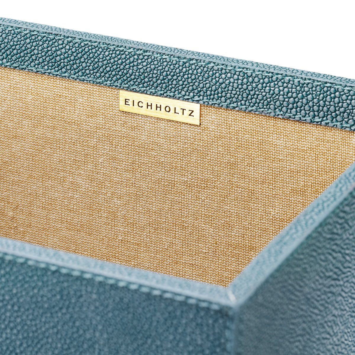 Blue Shagreen-Look Desk Set (3) Scaleo | Eichholtz Miami