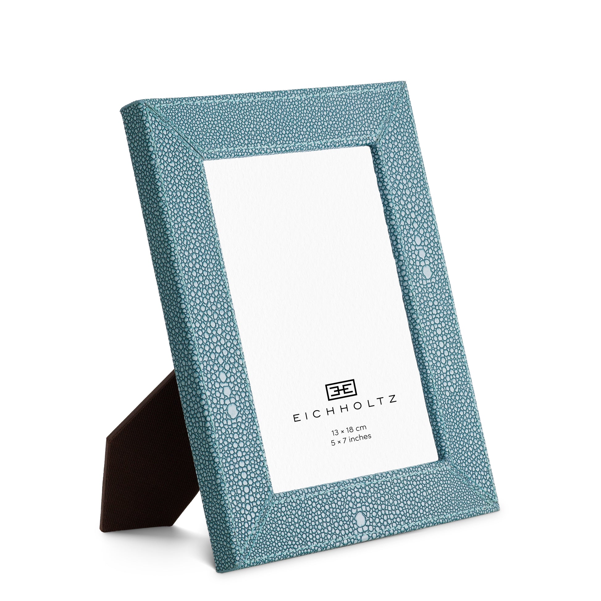 Blue Shagreen-Look Picture Frames (2) Scaleo | Eichholtz Miami