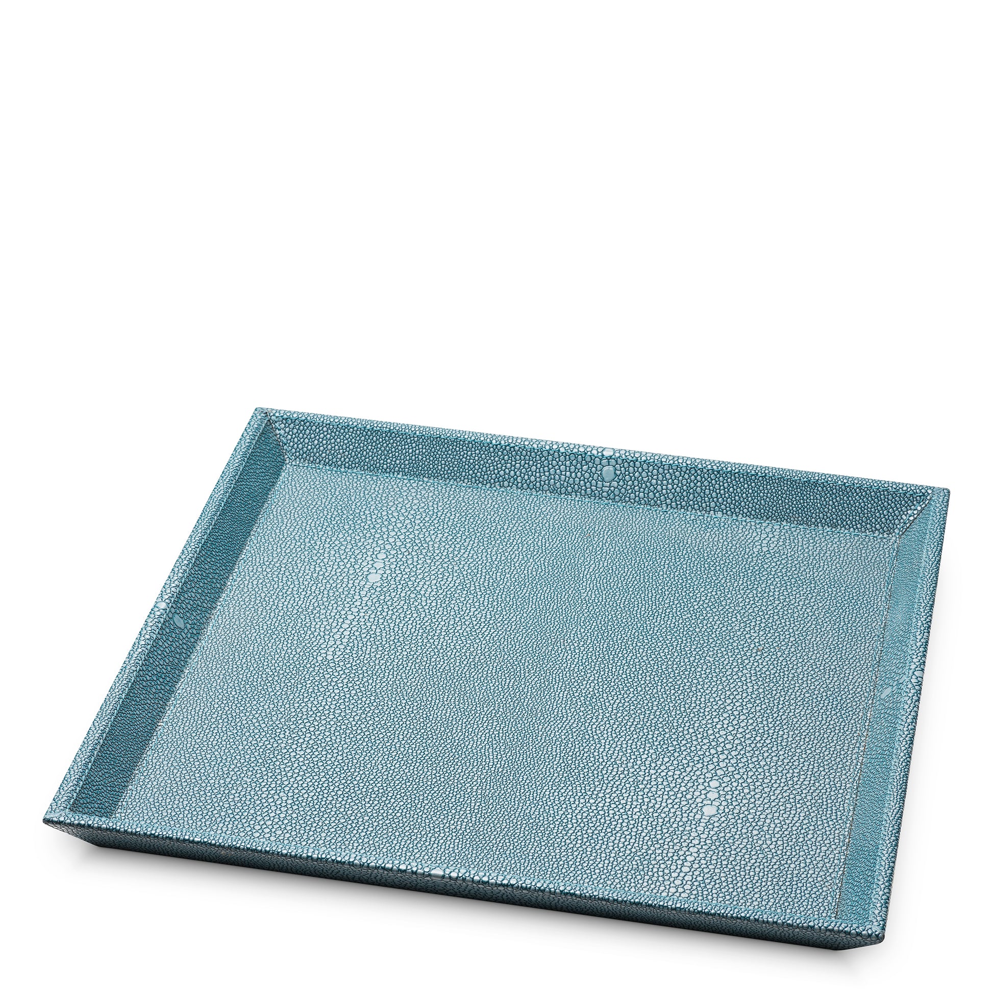 Blue Shagreen-Look Desk Tray Scaleo | Eichholtz Miami