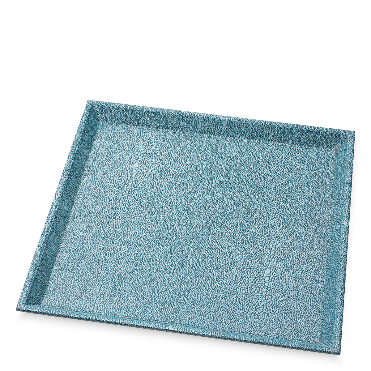 Blue Shagreen-Look Desk Tray Scaleo | Eichholtz Miami