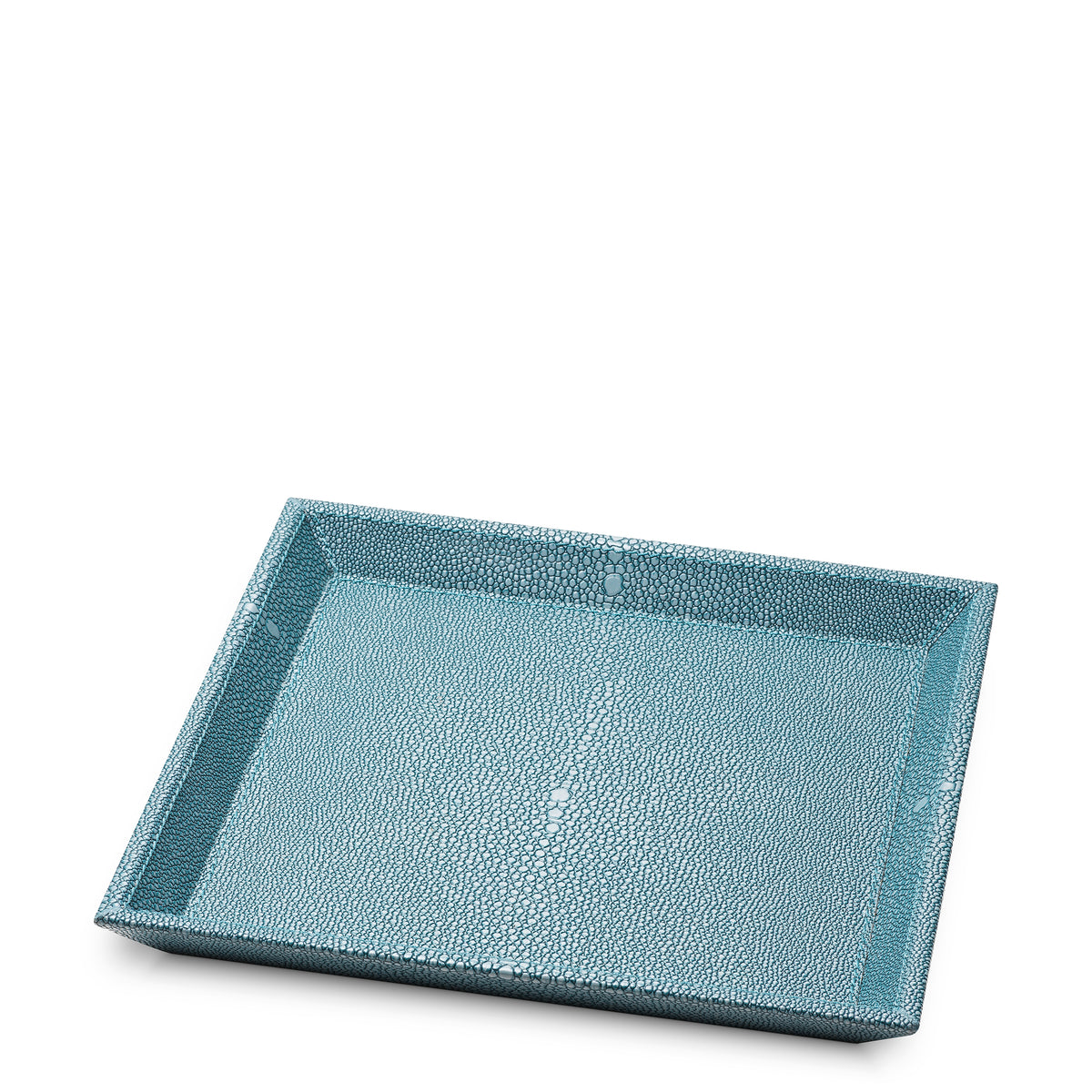 Blue Shagreen-Look Desk Tray Scaleo | Eichholtz Miami