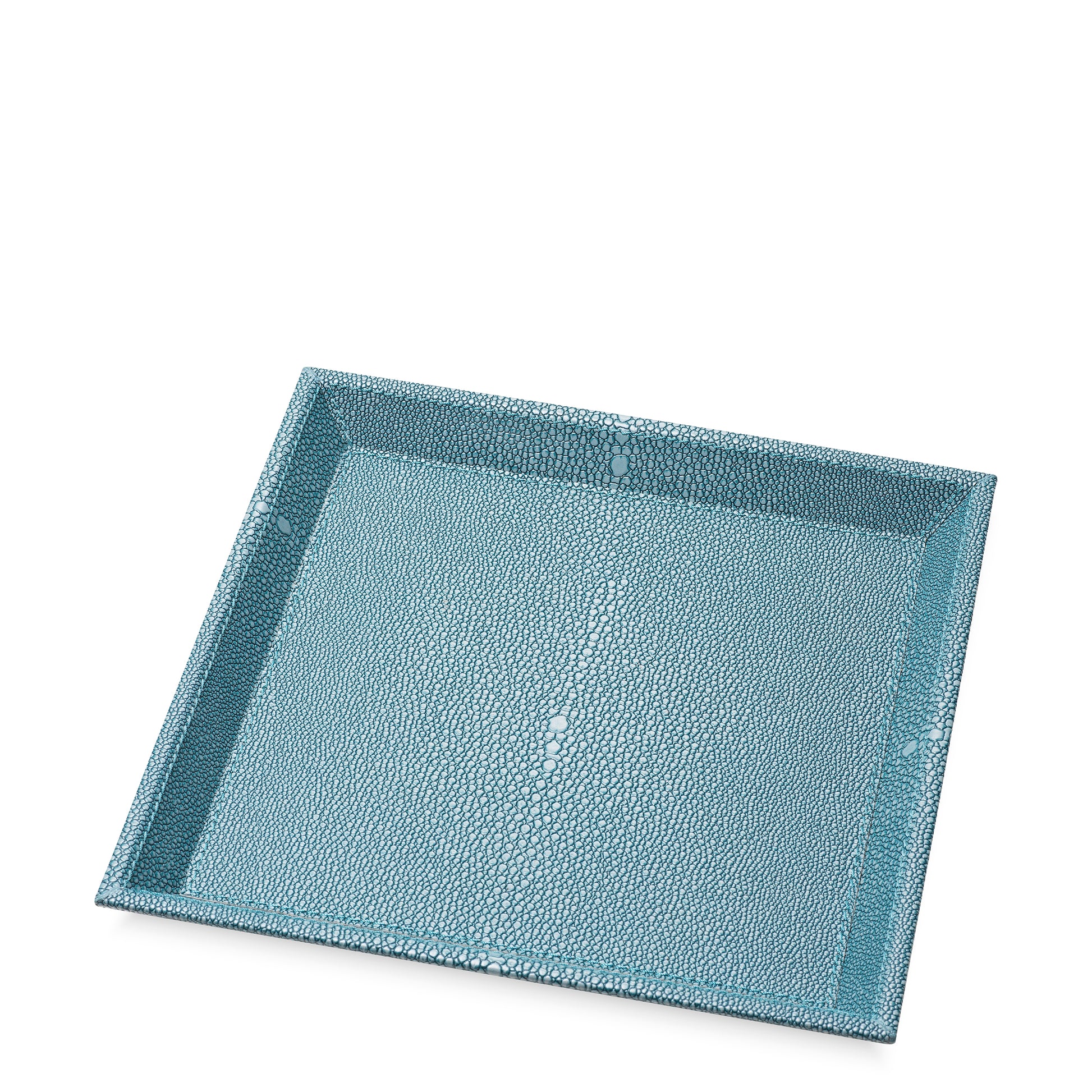Blue Shagreen-Look Desk Tray Scaleo | Eichholtz Miami