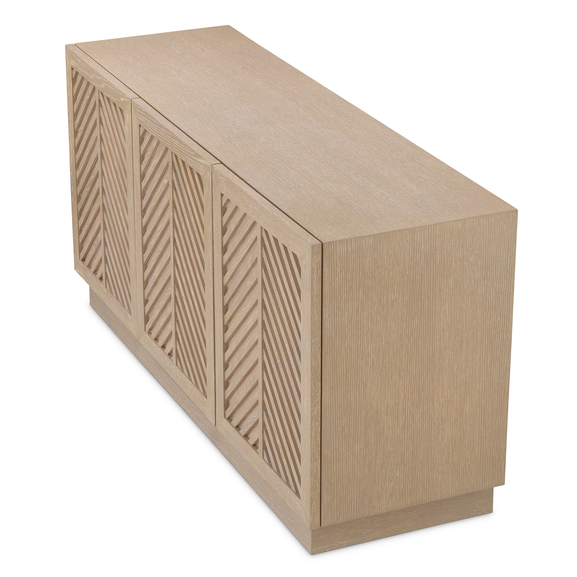 Oak Herringbone 3-Door Dresser Elvador | Eichholtz Miami