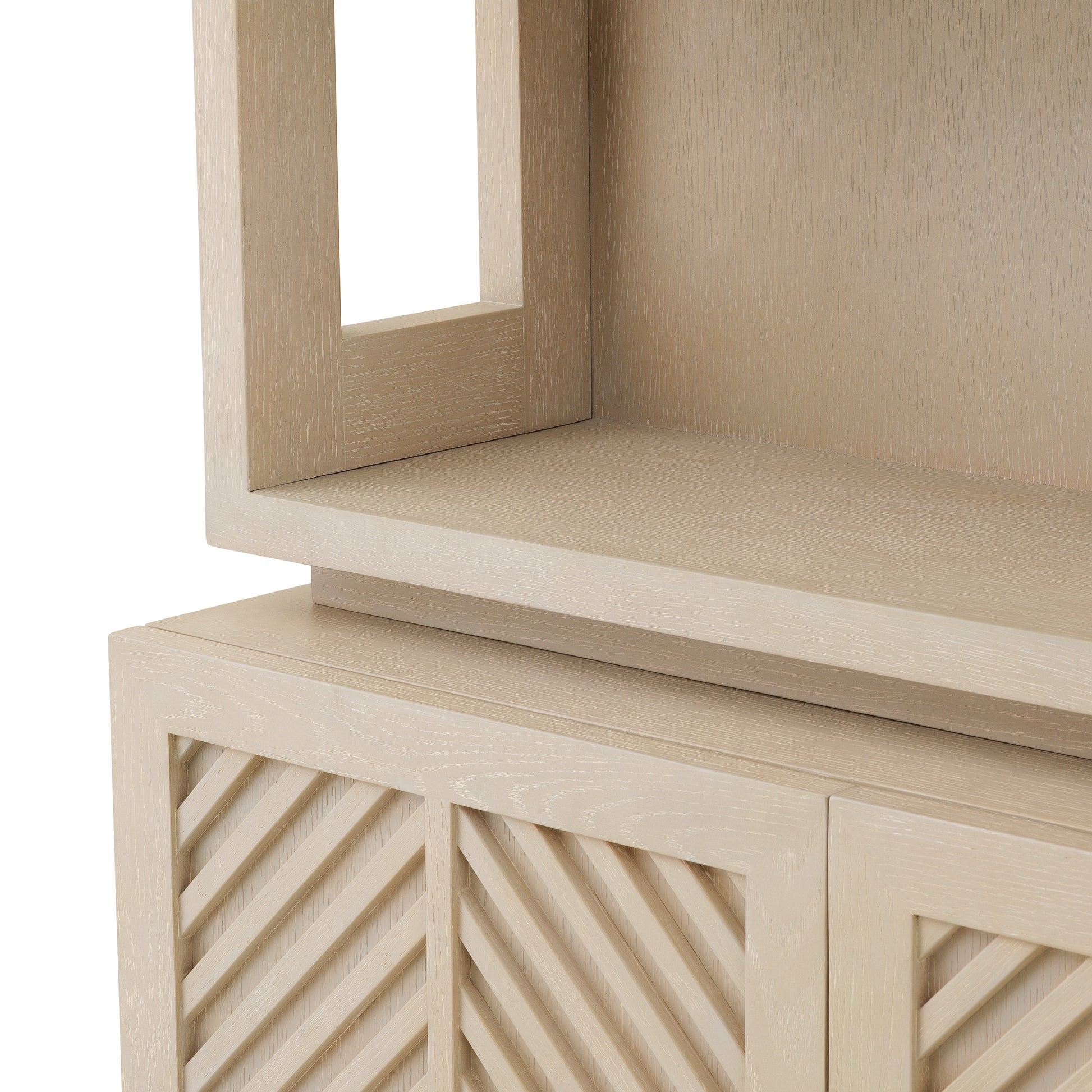 Oak Herringbone Cabinet Elvador | Eichholtz Miami