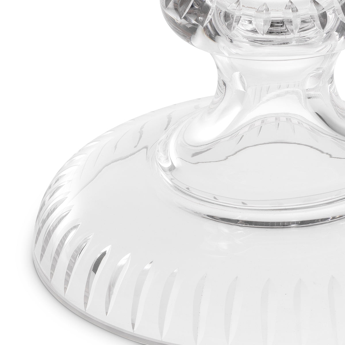 Herringbone Clear Glass Vase Gravon | Eichholtz Miami