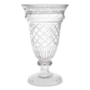 Herringbone Clear Glass Vase Gravon | Eichholtz Miami