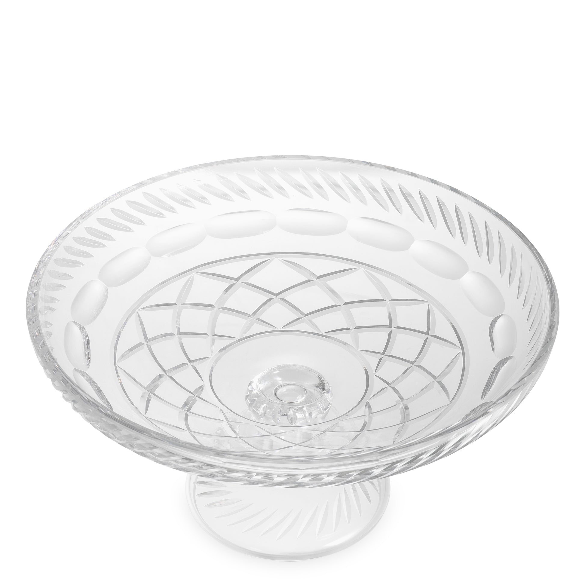 Herringbone Clear Glass Bowl Orsay | Eichholtz Miami