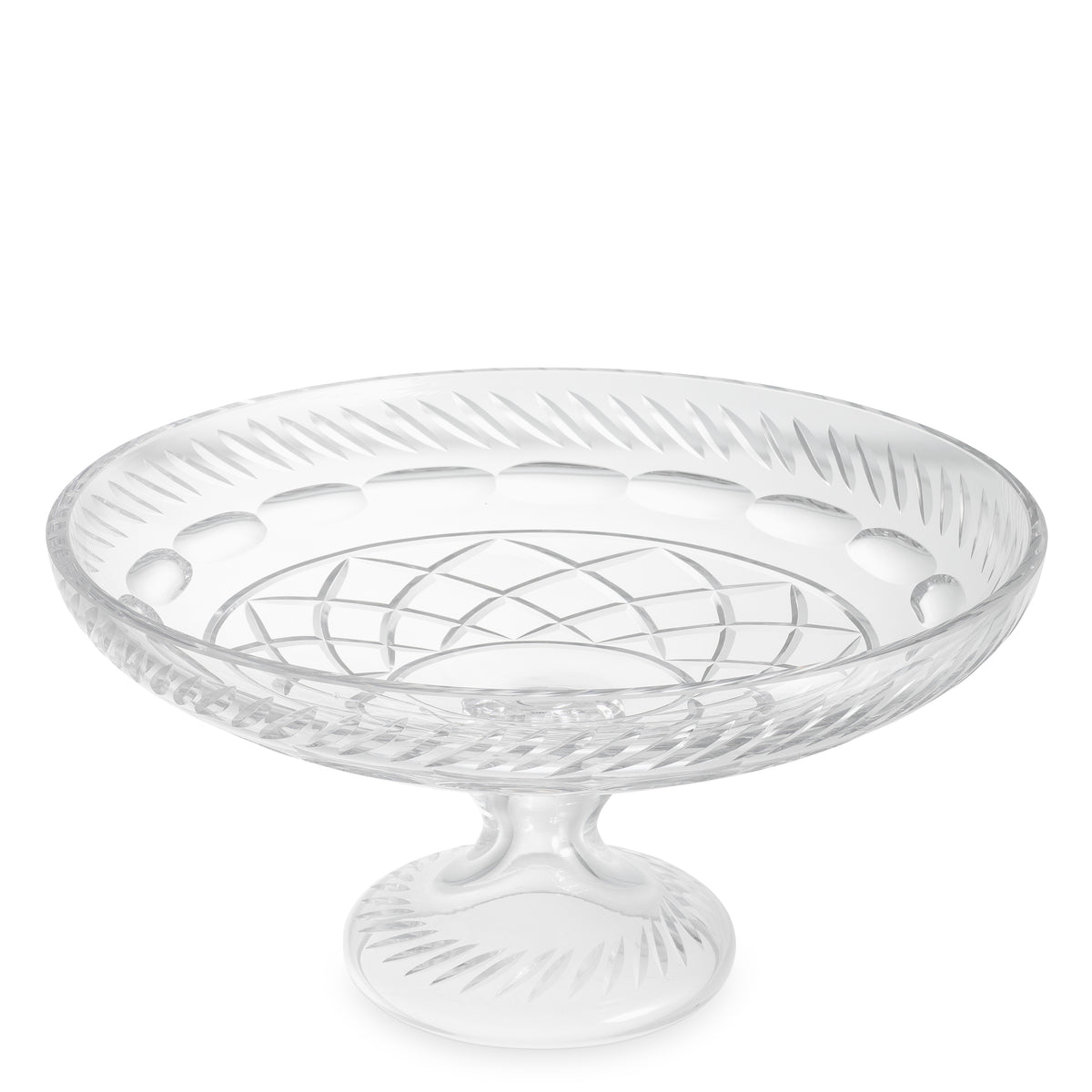 Herringbone Clear Glass Bowl Orsay | Eichholtz Miami