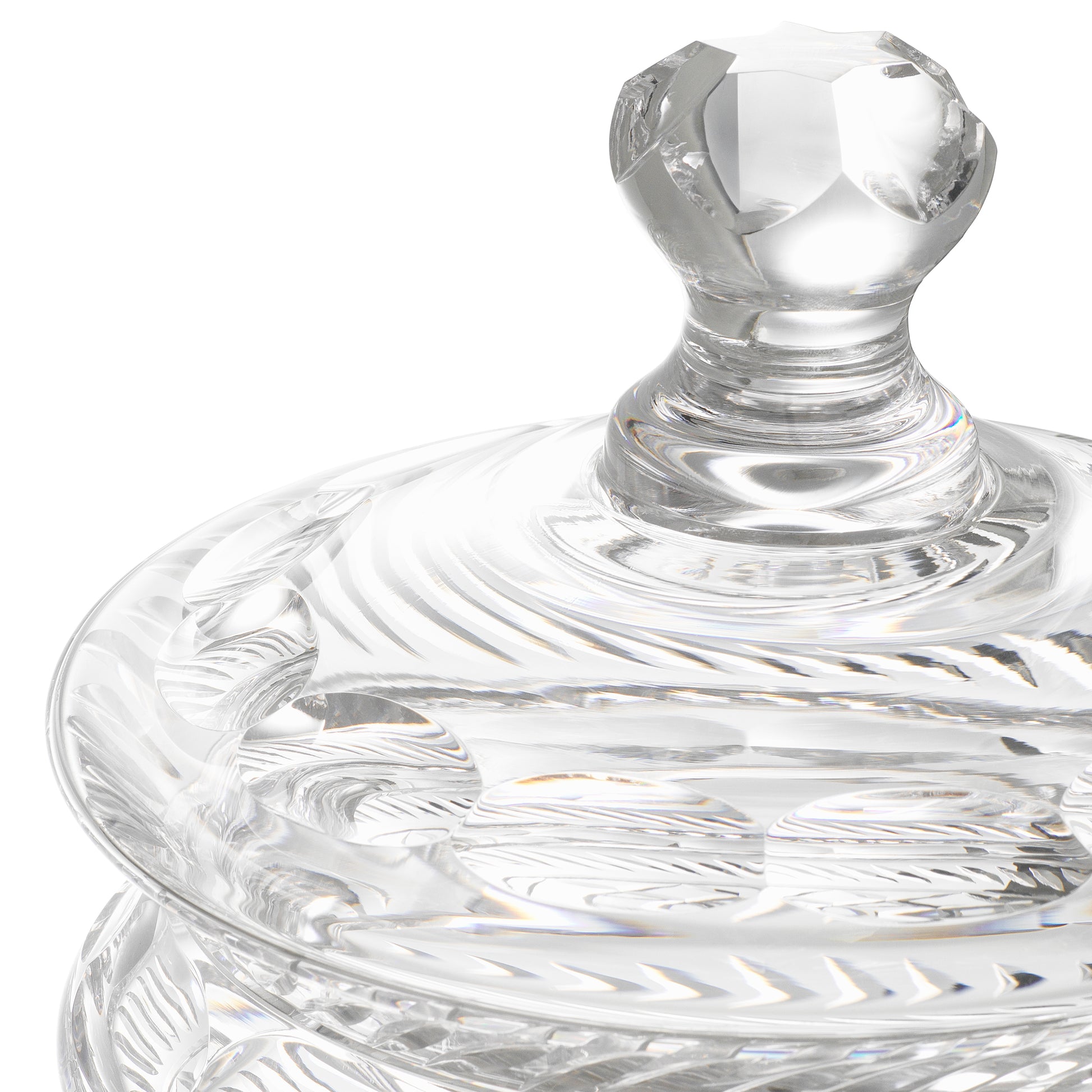 Clear Glass Lidded Jar Cortham | Eichholtz Miami