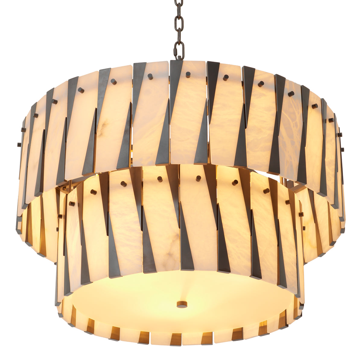 Tiered Alabaster Chandelier Rivington | Eichholtz Miami
