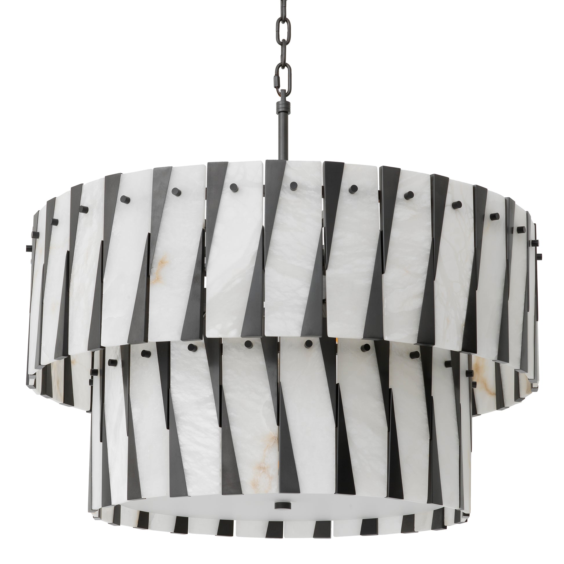 Tiered Alabaster Chandelier Rivington | Eichholtz Miami