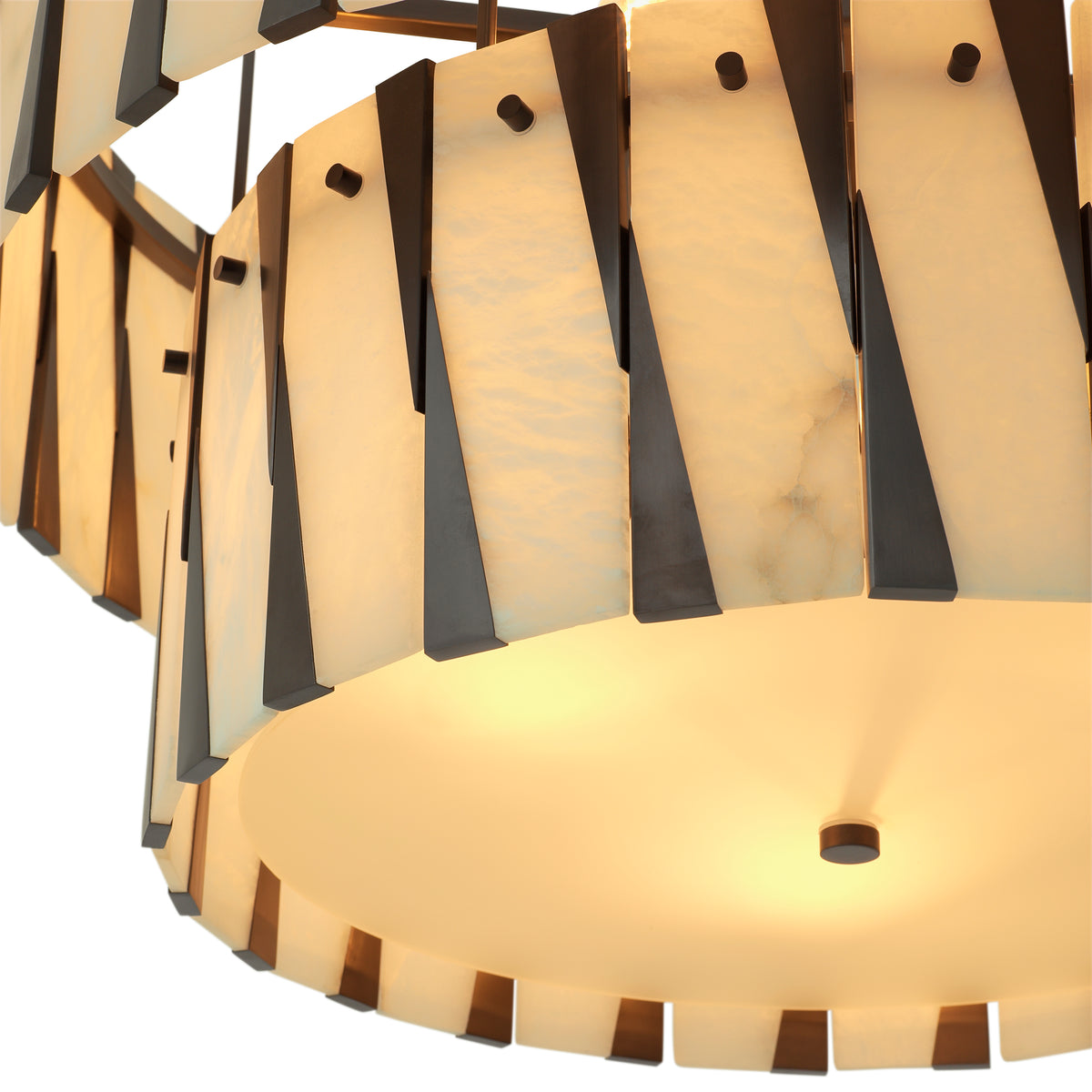 Tiered Alabaster Chandelier Rivington | Eichholtz Miami