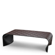 Brown Leather-Look Coffee Table Marcello | Eichholtz Miami