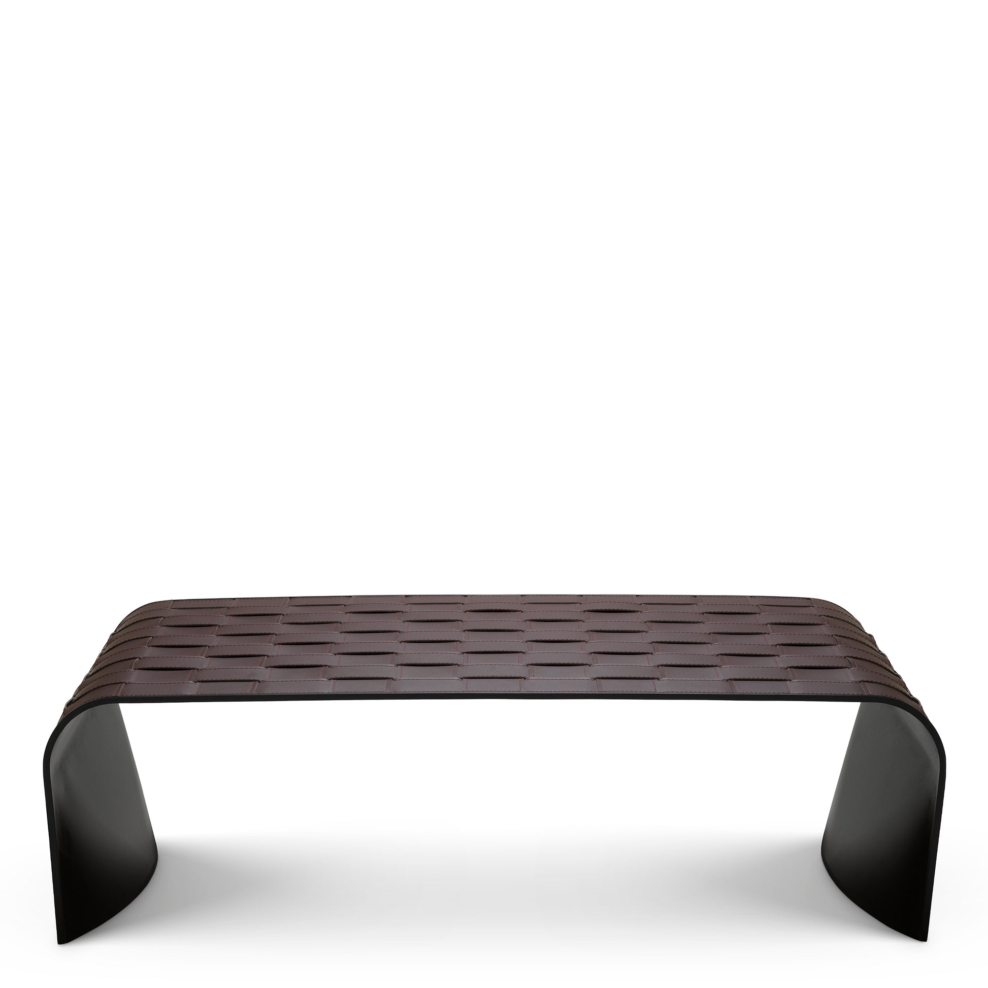 Brown Leather-Look Coffee Table Marcello | Eichholtz Miami