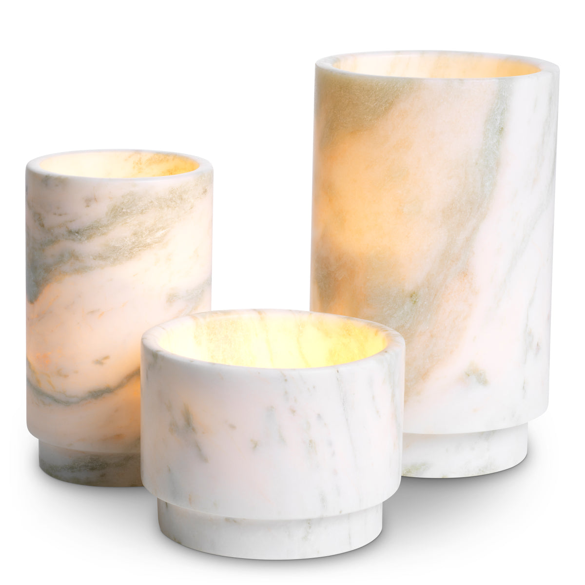 Green Onyx Tealight Holder Leonidas (3) | Eichholtz Miami