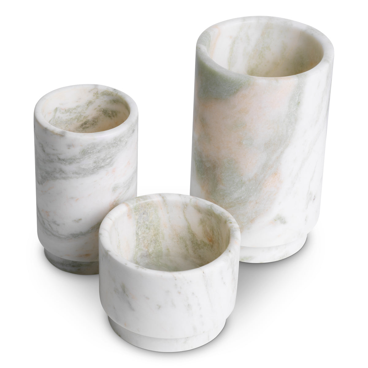 Green Onyx Tealight Holder Leonidas (3) | Eichholtz Miami
