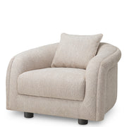 Gray Curved Lounge Chair Avenza | Eichholtz Miami