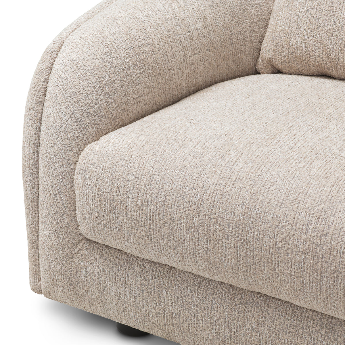 Gray Curved Lounge Chair Avenza | Eichholtz Miami