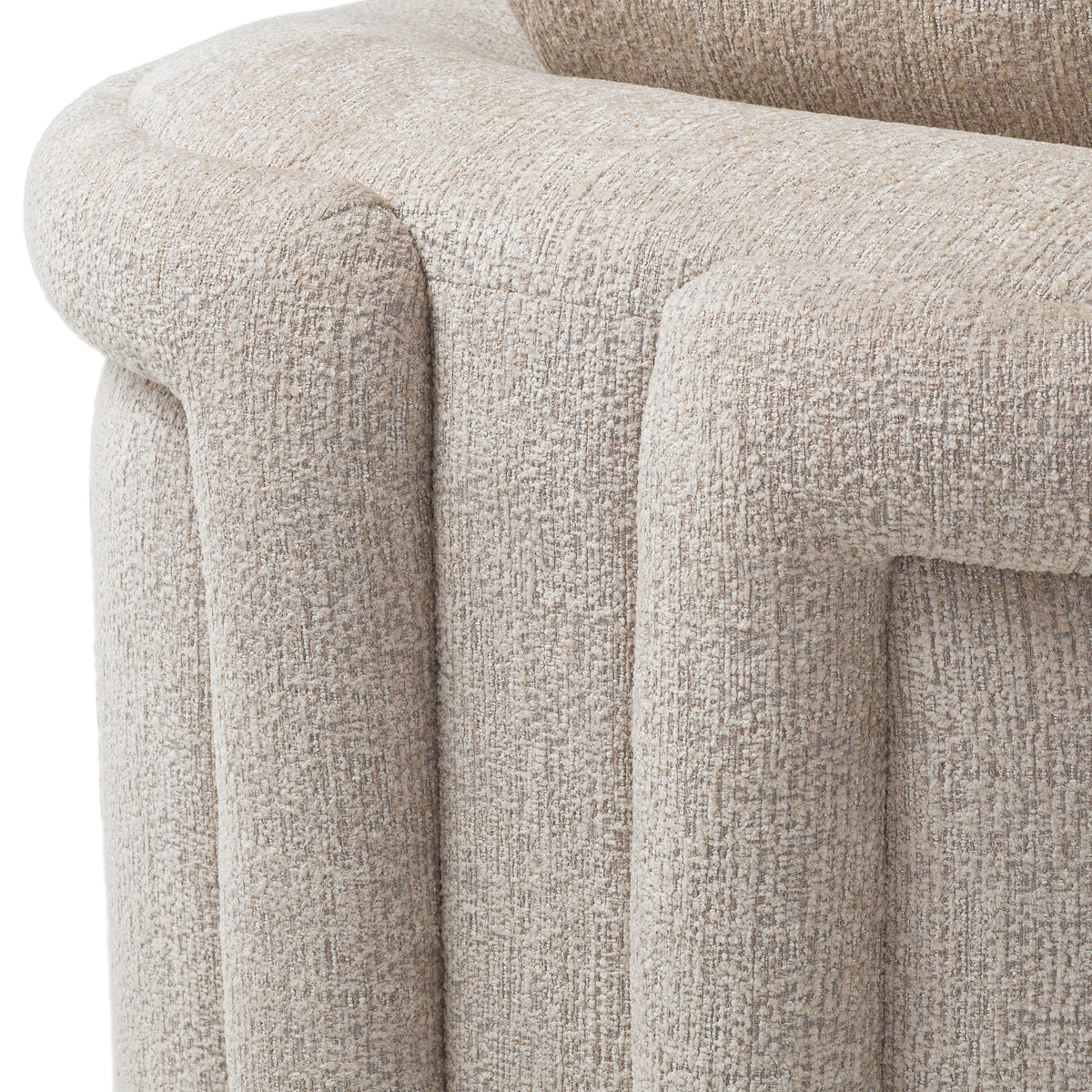 Gray Curved Lounge Chair Avenza | Eichholtz Miami