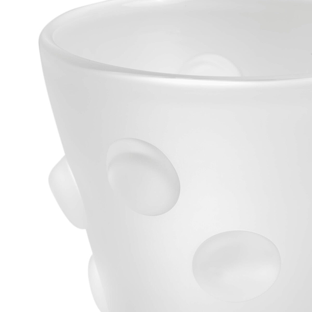 Frosted White Vase Evander | Eichholtz Miami