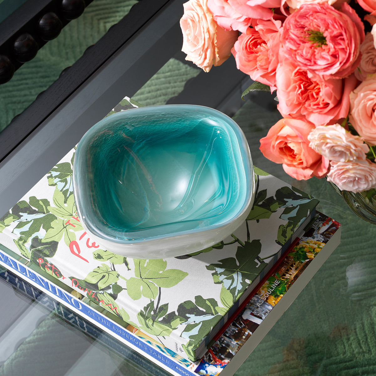 Green Hand-Blown Bowl Aureum | Eichholtz Miami