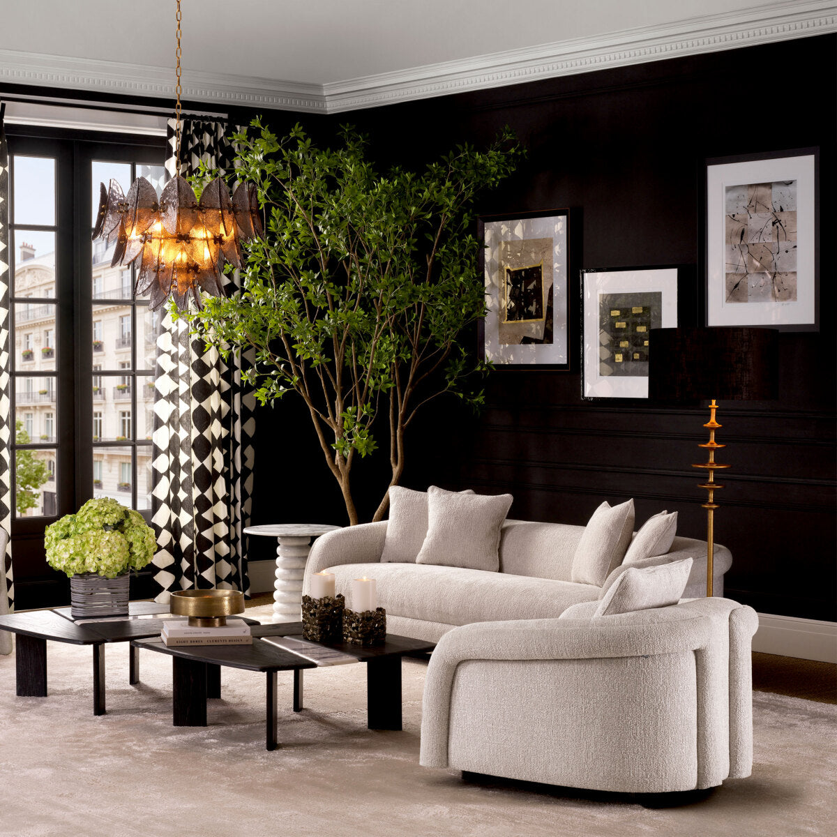 Gray Wooden Coffee Table Brinton | Eichholtz Miami