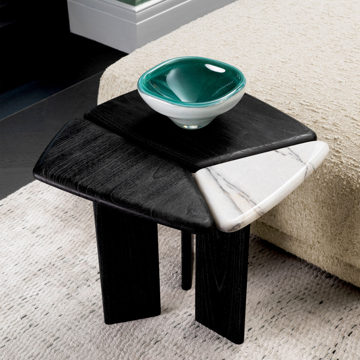 Gray Wooden Side Table Brinton | Eichholtz Miami