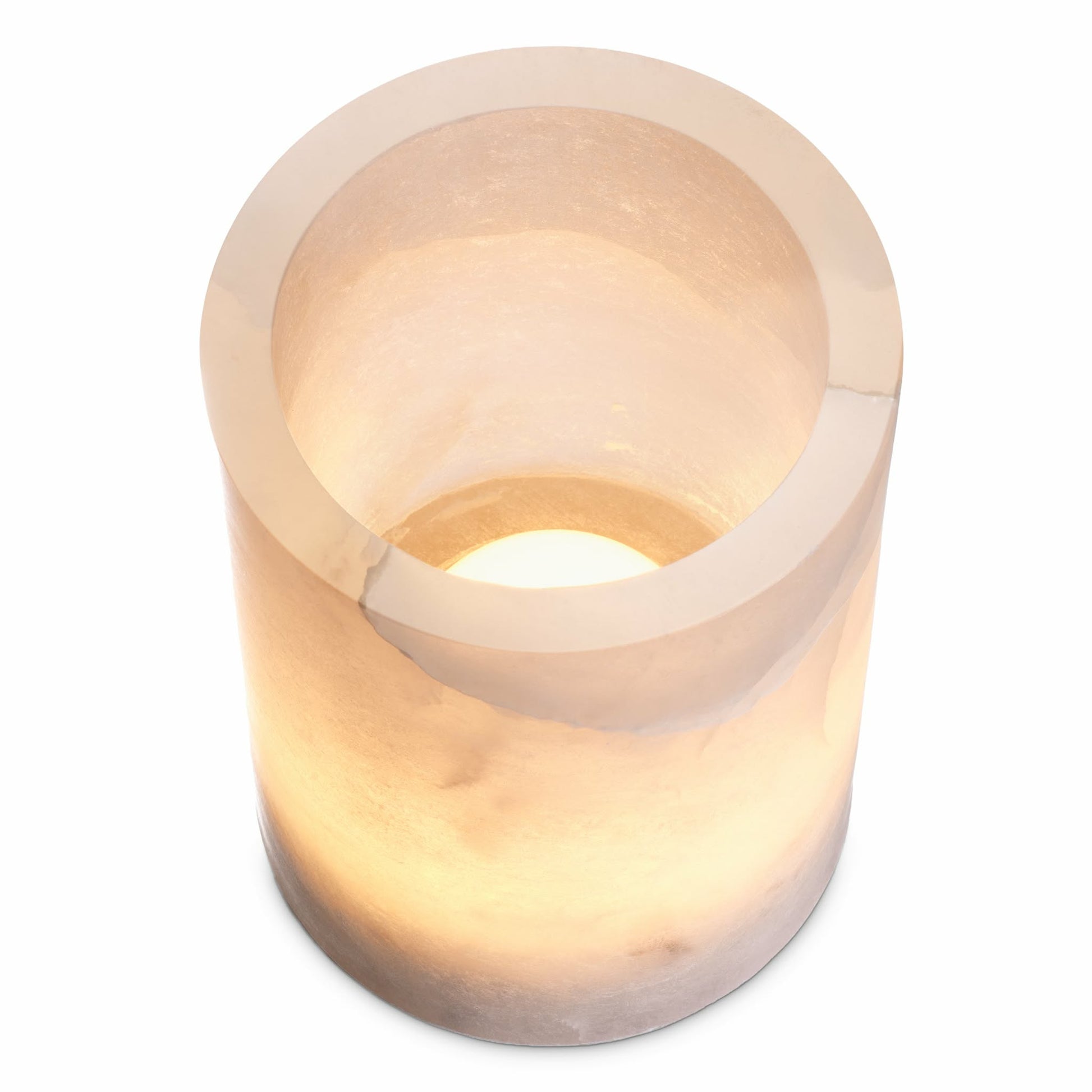 Cylindrical Alabaster Table Lamp Mercer | Eichholtz Miami
