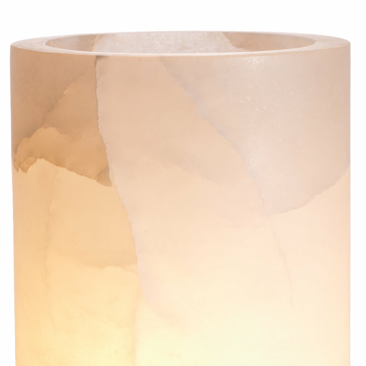 Cylindrical Alabaster Table Lamp Mercer | Eichholtz Miami