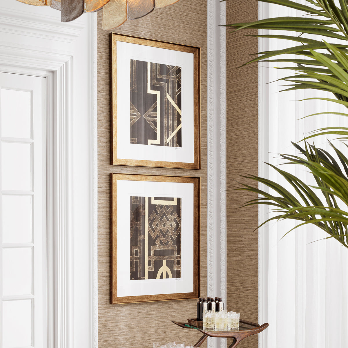 Prints (2) Trellis Pattern I Harper | Eichholtz Miami