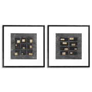 Black Squares Prints (2) by Michael Willett | Eichholtz Miami