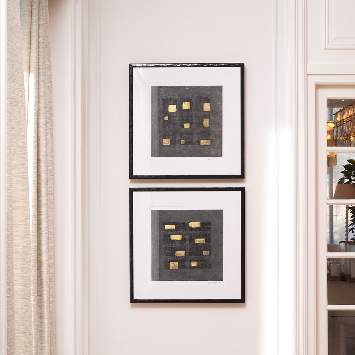 Black Squares Prints (2) by Michael Willett | Eichholtz Miami