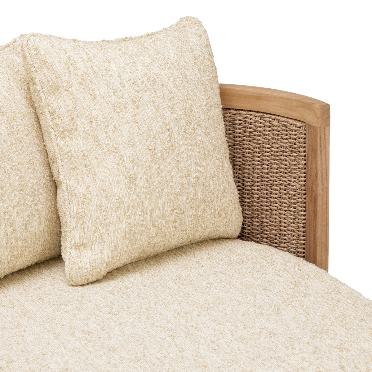 Cushioned Rattan-Look Outdoor Sofa Marenzo | Eichholtz Miami