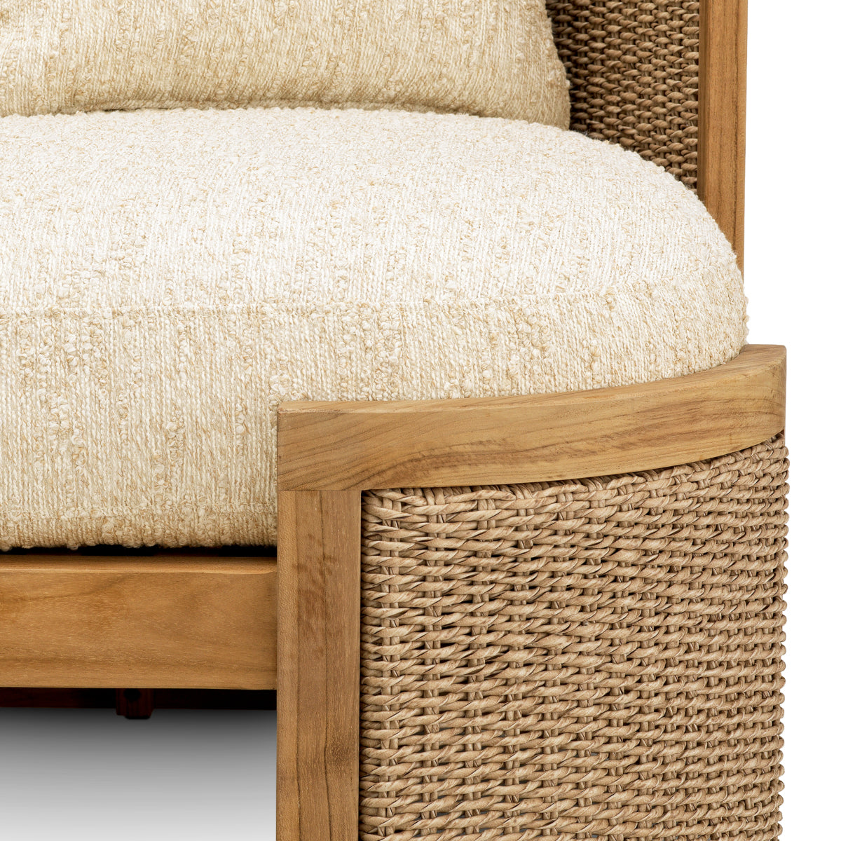 Cushioned Rattan-Look Outdoor Sofa Marenzo | Eichholtz Miami