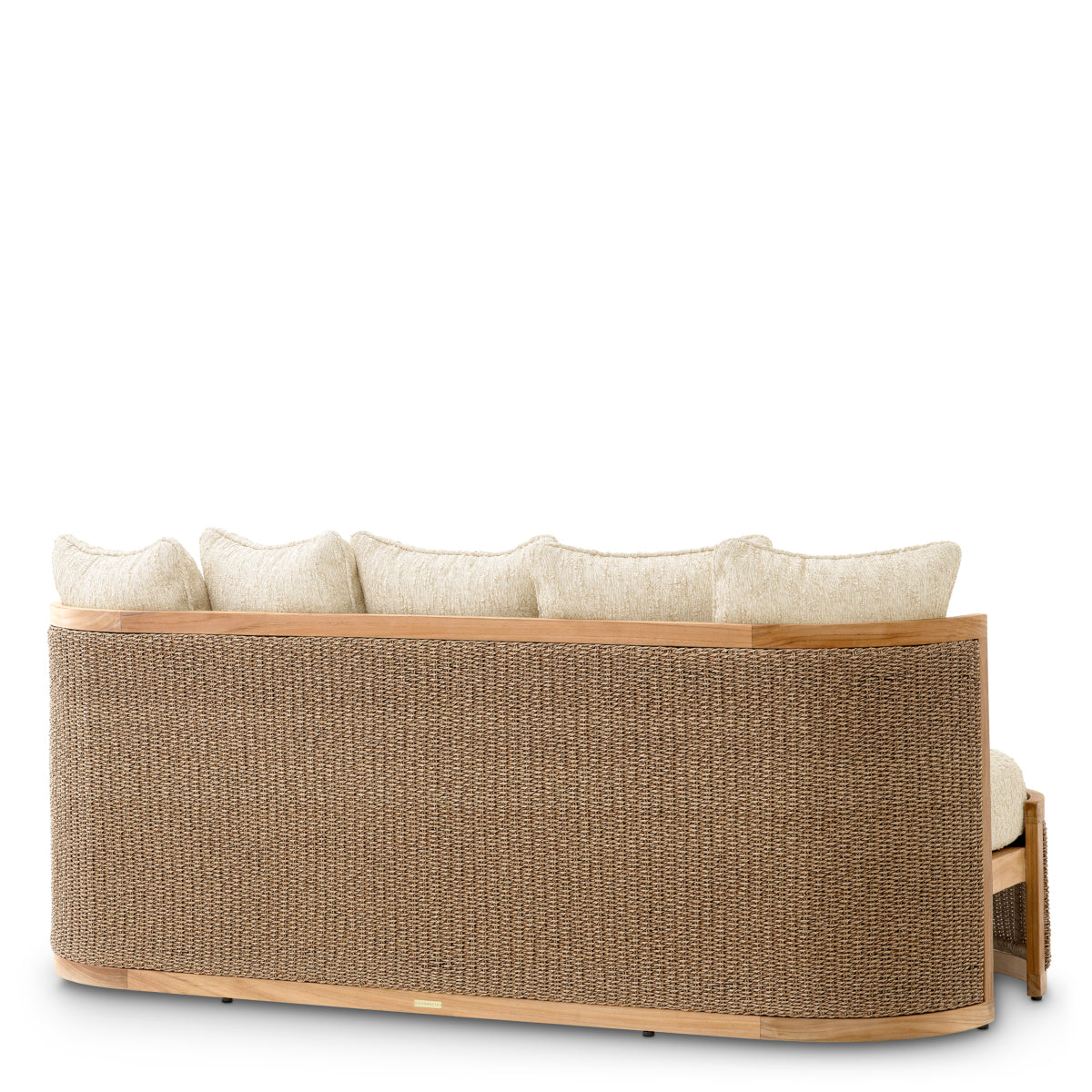 Cushioned Rattan-Look Outdoor Sofa Marenzo | Eichholtz Miami